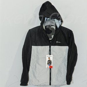 NWT Eddie Bauer Boys 3-in-1 Jacket, Black/Gray